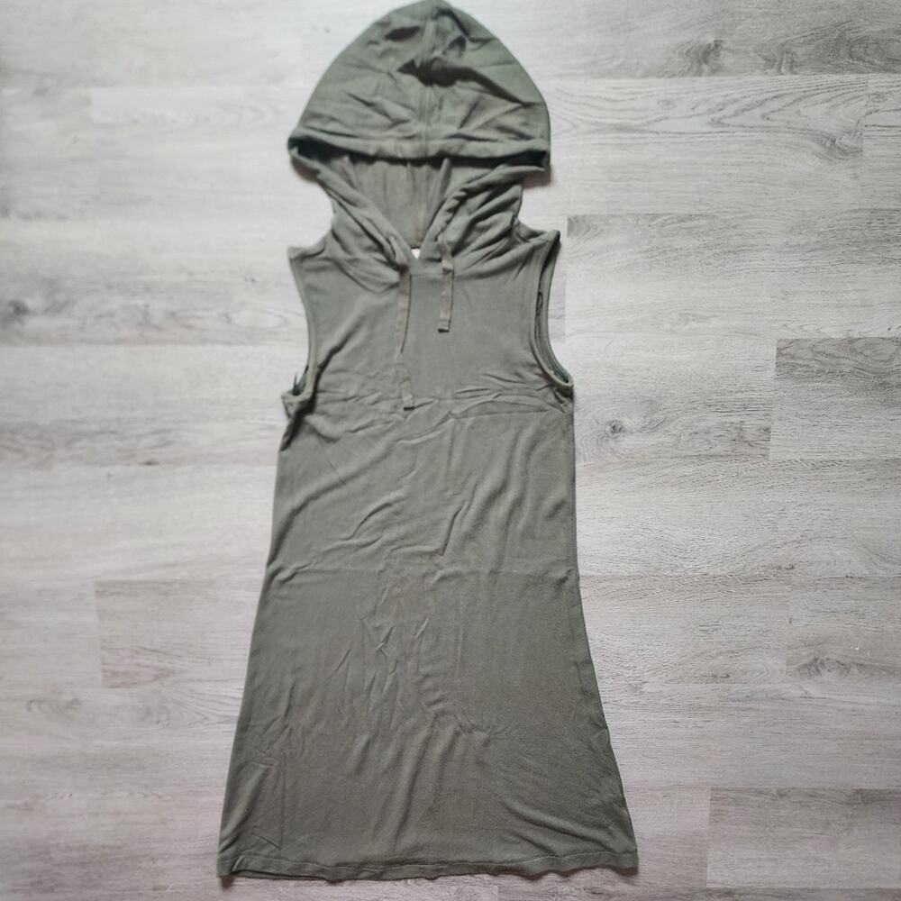 Philosophy Women's Green Sleeveless Hooded Knee Length Casual Dress X-Small XS